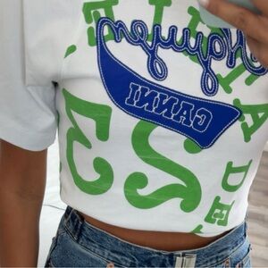 Ganni cropped t shirt